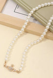 Planet Pearl Necklace-Outfit