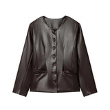 Autumn Women's Fashion Three-Color Solid Color Zipper Wool