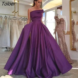 Green High Split Sexy Lady Club Party Long Floor Skirts Vestidos Dresses Night One Shoulder Satin Dress Evening
