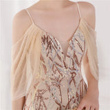 Sequin Strap Mermaid Long Evening