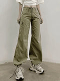 Straight Leg Pocket Cargo Pants-Outfit