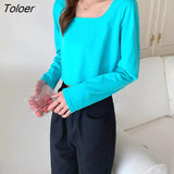 Sleeve T-shirts for Women 4 Colors Spring Clothes Tops Mujer Tender Casual Streetwear Korean All-match Females New 2022