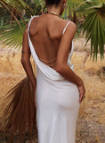 Sexy Straps Backless Long