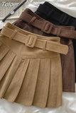 Vintage Pleated Skirt Women High Waist Tunic Jupe Fashion Bodycon Mini Skirts 2023 Faldas Mujer De Moda Y2k