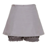 Summer New Sweet Hot Girl Cute Doll Lace High Waist Show Thin Culottes Female Joker Leg Long Shorts College