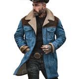 Autumn And Winter Men's Coat Velvet Jacket Multi-Pocket Zipper