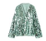 New Women's Shirt Fashion Solid Color Beads And Uniform V-Neck