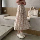 Toloer Skirt A Word Broken Flower Fairy Super Fairy Fairy Fairy Small And Fresh Thin Temperament Long Skirt In The Summer Of