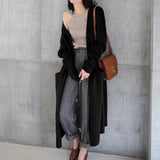 cardigan women long knitted oversized women knit black sweater knitting korean fall 2022 outfits long sleeve plus