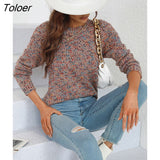 Sweater Women Elegant Puff Long Sleeve Knitted Top Casual Autumn Winter Basic Ladies Sweaters Loose White Pullover