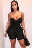 Sexy Sleeveless Solid Straps Skinny