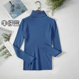 Sweater Woman With Bottom Shirt Autumn And Winter New Long Sleeves To Keep Warm Body Solid Color Knitted