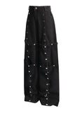 Toloer Premium Sense Pants Spring 2024 New Fashion Personality Trend Wind Detachable Design Sense Jeans-Outfit