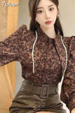 Camisas Mujer Puff Sleeve Pointed Collar White Blouse Jacquar Diamond Temperament Shirts Korean Tunic Blusas Tops