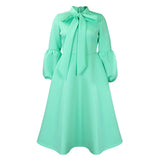 Women's 2025 New Bubble Sleeve Strap With Large Skirt High-Rise Dress Dress
