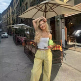 Spring And Summer New Striped Loose Shirt 3217253 Pajamas Trousers