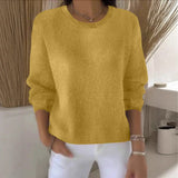Sheintemu Autumn And Winter Long-Sleeved Solid Color Sweater New