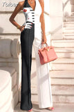 Women Party Elegant Sexy Streetwear Loose Jumpsuit Office Ladies Lips Print Casual Wide Leg Overalls for Women