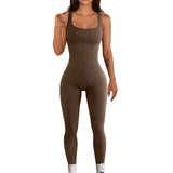 Piece Jumpsuit and Rompers Women Sport Yoga Fitness Jumpsuit Sexy Sleeveless Vest Bodysuit Slim Casual Bodysuit