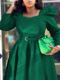 Women's Winter New Fashion Bubble Sleeve Grand Party Party