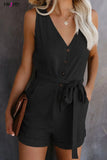 Summer Female Jumpsuit Plus Size Overalls for Women Fashion Streetwear Outfits V-Neck Romper Sleeveless Playsuit