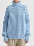 Women Sweater Turtleneck Knitted Thick Winter Woman Pull 2022 Warm Solid Jumper Loose Khaki Sweaters For Women Winter