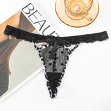 Sexy Lace Leopard T-Throat T-Santing Tpants Ice Silk Splicing Lace Breathable