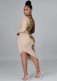 Print Patch Turtleneck Irregular Party