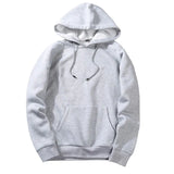 Men New Autumn Fashion Solid Color Hoodies Sweatshirt Male Large Warm Men Long Sleeve Hooded