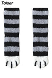 Embroidery CAT Deer Thickening Women Cotton Lovely Plush Keep Warm Sleep Ladies Funny Cute Socks Hosiery Winter