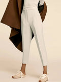 2022 Pencil Pants Women Candy Colors High Waisted Trousers Women Summer Thin Office Wear Woman Pants Aesthetic