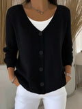 3D Printed Ladies Autumn And Winter Fashion Casual Sweater V Collar Long-Sleeved