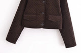 Brown Quilted Overshirt-Outfit