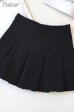 Korean Fashion Gray Pleated Skirt Women Vintage Cute High Waist Sexy Mini Skirts Kawaii Preppy Style Summer