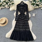High-Rise Thin-Legged Trousers With Hanging Neck Short Top Two Spice Girl