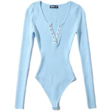 Style Trend Long-Sleeved V-Neck Buckle-Coat Shirt Bottoming Women's Solid-Colored Clothes Based