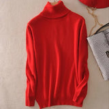Sweater Women Turtleneck 2021 Winter White Women's Turtleneck Ladies Cashmere Sweater Pullover Female Women