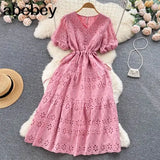 Elegant Summer Female Fashion Clothing Dress Clothes Dresses for women Sexy Outfits Midi Long Beach Sundress Casual