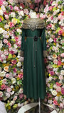 Women's Temperament Dress 2025 Winter Heavy Industry Nail Polish Lily Loose Waist Long-Term Pressure Folding Dress