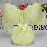 Sale Women Underwear Set Cotton Bra Panty Set Brand Embroidery Tassel Sexy Lingerie Brassiere Sets Push Up bra brief