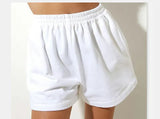 Summer Women's Tight Waist Loose Broad Legs Solid Color Leisure Sports