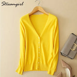 Women's Cashmere Cardigan For Women Long Sleeve Knitted Female Cardigans Short Ladies Cardigans Women's Sweater Autumn