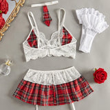 Tranly Tranly Dress Role-Playing Lace Lace Tie With Open