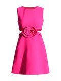 Fashion French Dress Women 2025 Spring New Temperament Flowers Splicing Sexy Style High-End Short