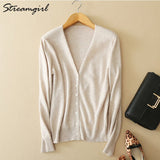 Women's Cashmere Cardigan For Women Long Sleeve Knitted Female Cardigans Short Ladies Cardigans Women's Sweater Autumn