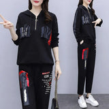 new Women Two Piece Suit top and pants Casual Tracksuits Half Zipper Sweatsuits 2 Piece Set Hoodies Fall Winter