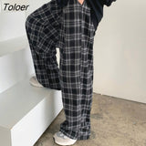 Pants Women Casual Chic Loose Wide Leg Trousers Ins Retro Teens Harajuku Hip-hop All-match Unisex Streetwear High