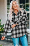 Curved Hem Button Down Shirt