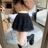 Skirts for Women High Waist Slim Fit A-line Gauze Jupe 2023 Faldas Mujer De Moda Fashion Korean Mini Skirt Y2k