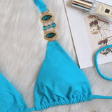 Bikini Halter Diamonds Two Piece